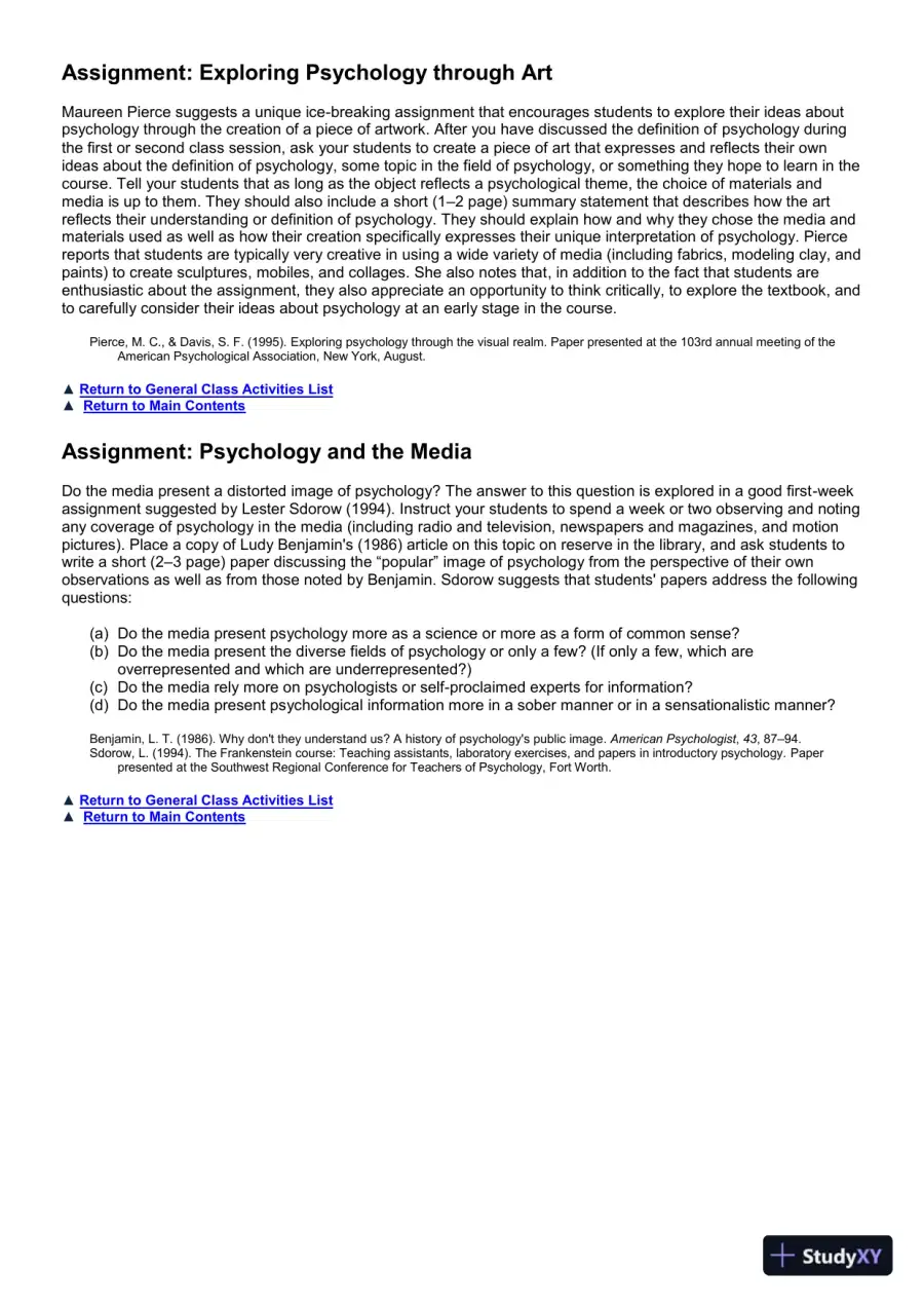 Class Notes for Psychology: An Exploration, 4th Edition, page 12