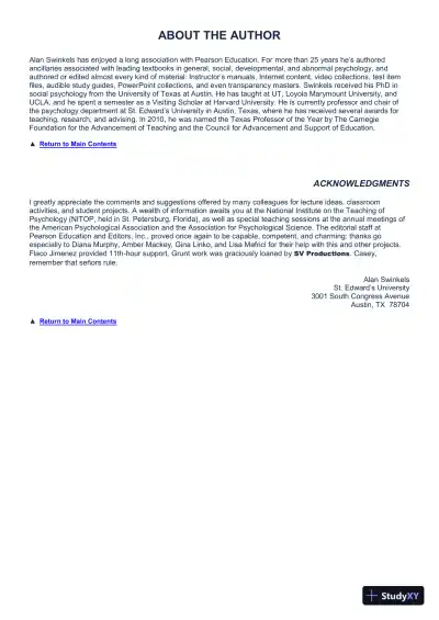 Class Notes for Psychology: An Exploration, 4th Edition - Page 13 preview image