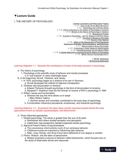 Class Notes for Psychology: An Exploration, 4th Edition - Page 16 preview image