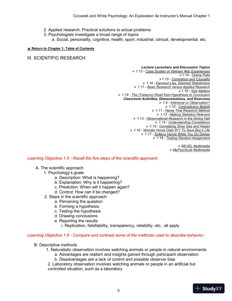 Class Notes for Psychology: An Exploration, 4th Edition, page 18
