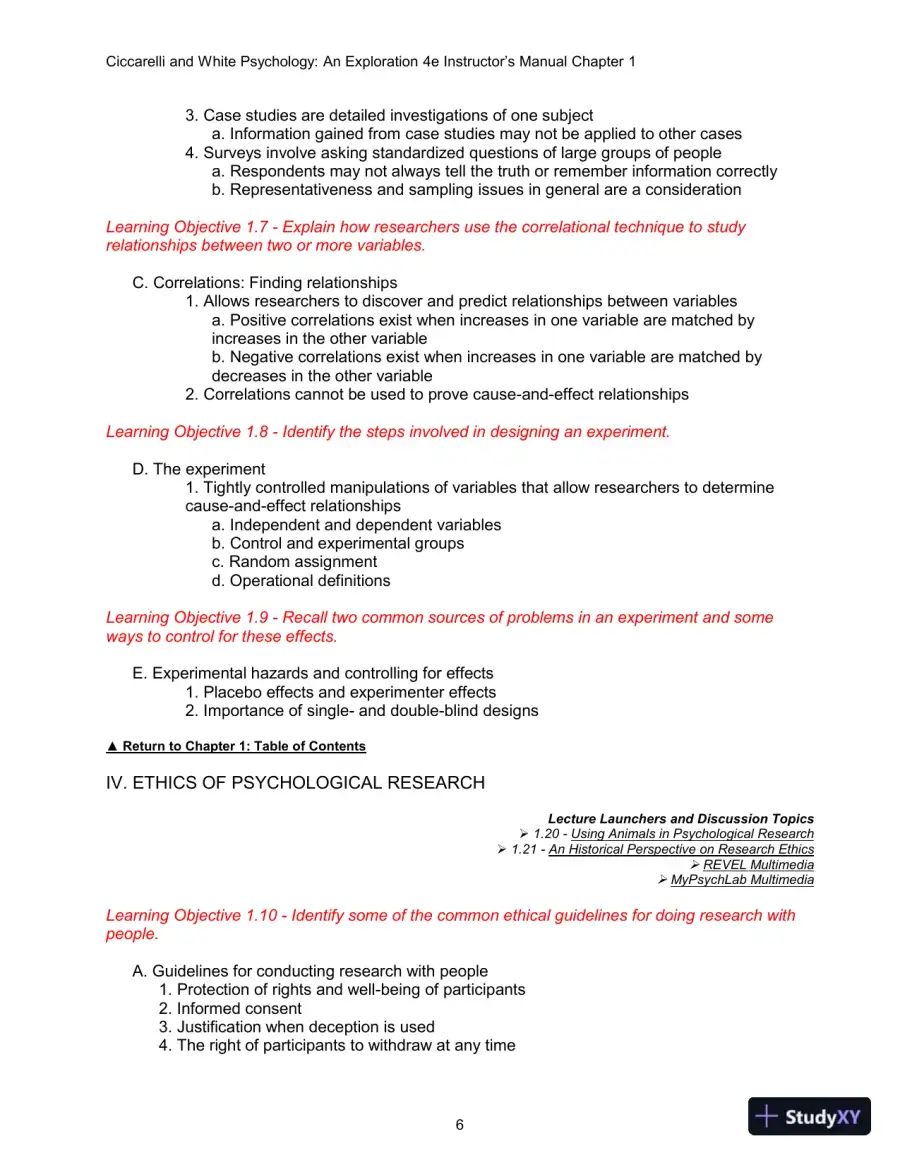 Class Notes for Psychology: An Exploration, 4th Edition, page 19