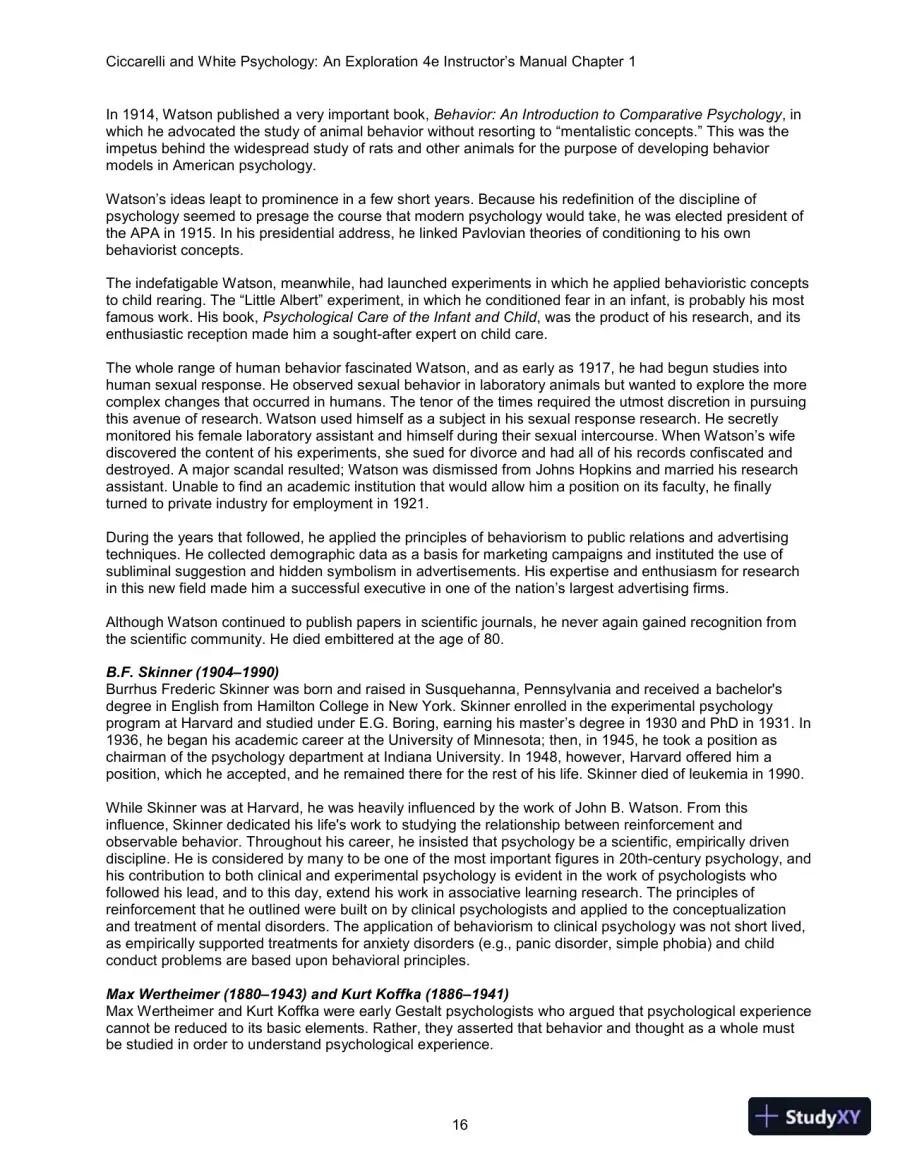 Class Notes for Psychology: An Exploration, 4th Edition, page 29