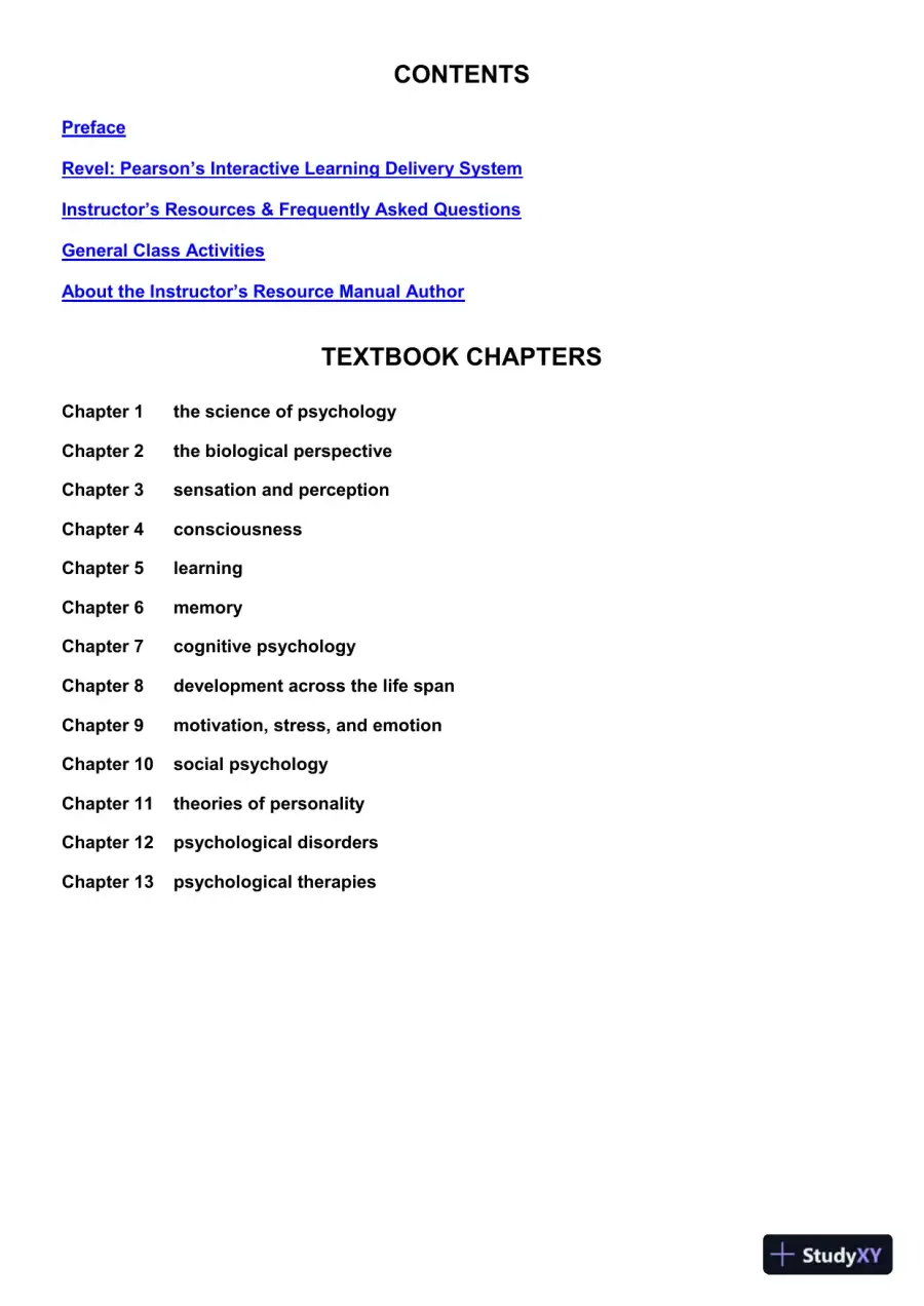Class Notes for Psychology: An Exploration, 4th Edition, page 3