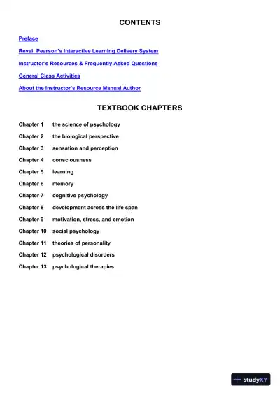 Class Notes for Psychology: An Exploration, 4th Edition - Page 3 preview image