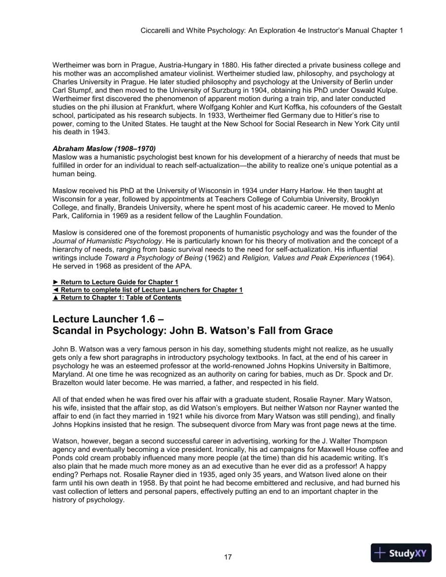 Class Notes for Psychology: An Exploration, 4th Edition, page 30