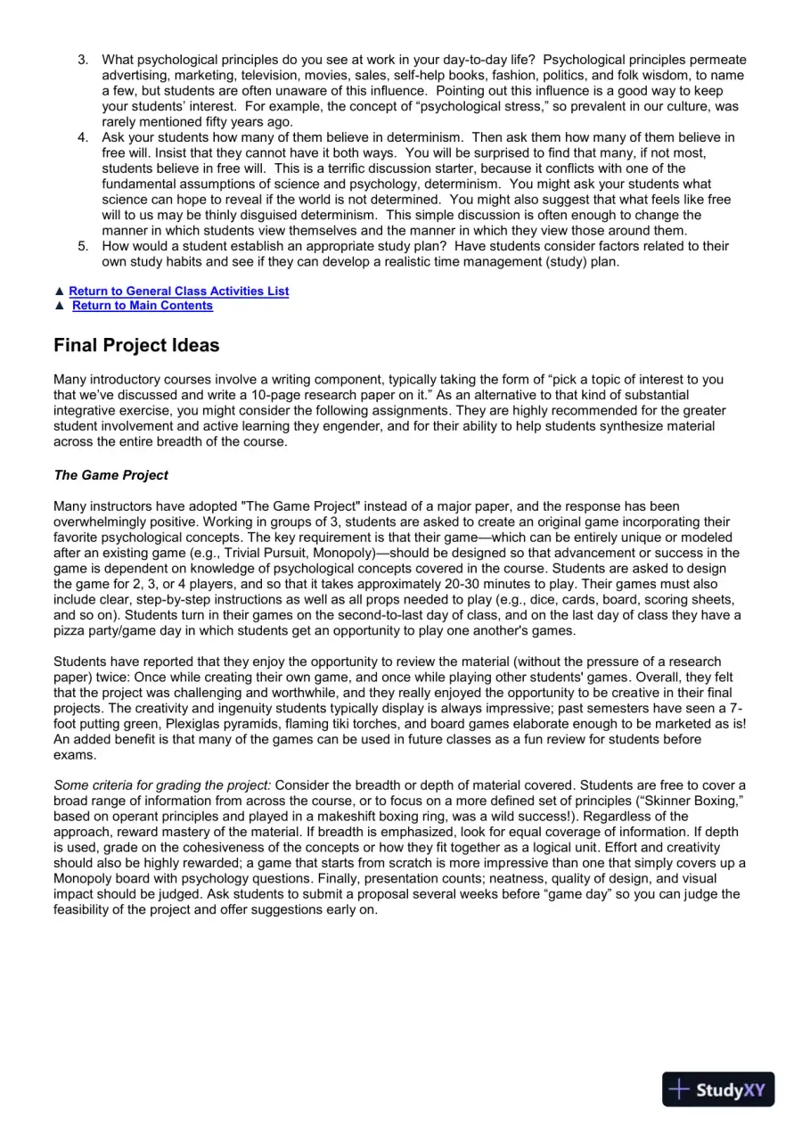 Class Notes for Psychology: An Exploration, 4th Edition, page 9