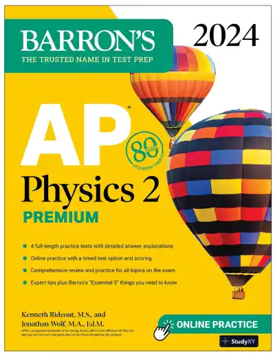 AP Physics 2 Premium, 2024: 4 Practice Tests + Comprehensive Review (2023) - Page 1 preview image