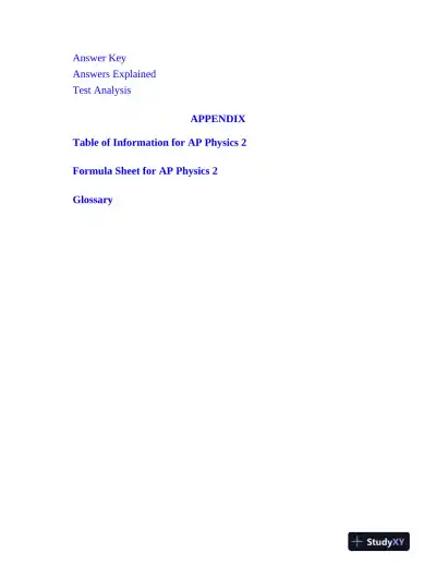 AP Physics 2 Premium, 2024: 4 Practice Tests + Comprehensive Review (2023) - Page 13 preview image