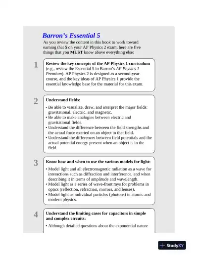 AP Physics 2 Premium, 2024: 4 Practice Tests + Comprehensive Review (2023) - Page 16 preview image