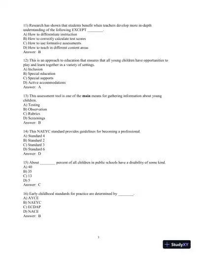 Test Bank for Early Childhood Education Today , 14th Edition - Page 4 preview image