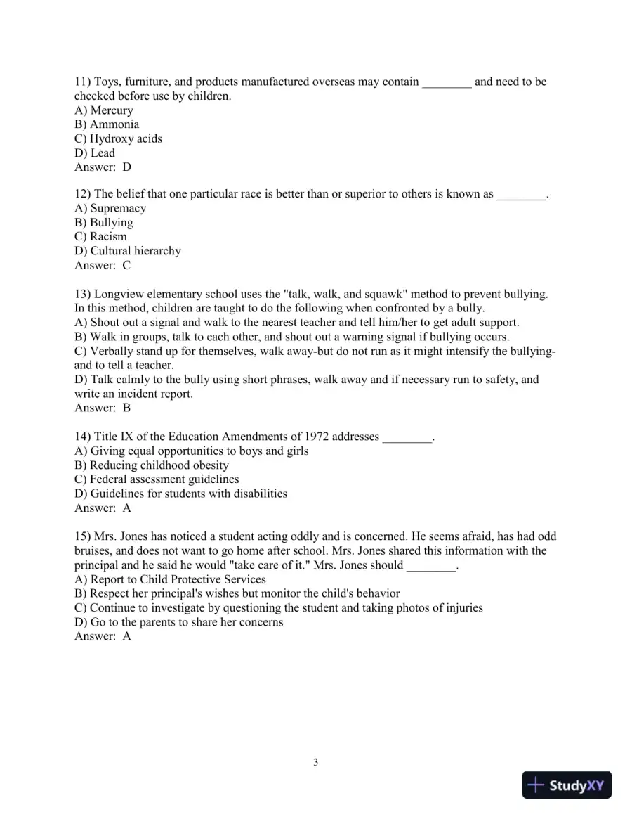 Test Bank for Early Childhood Education Today  , 14th Edition, page 8