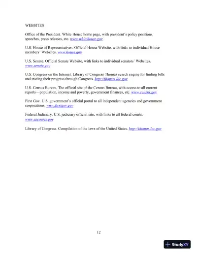 Test Bank for Understanding Public Policy, 15th Edition - Page 13 preview image