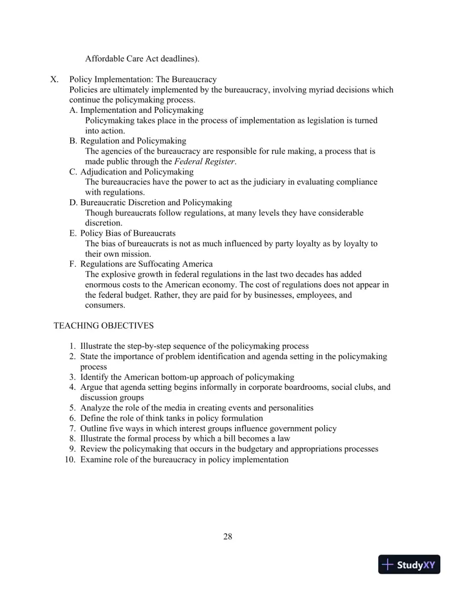 Test Bank for Understanding Public Policy, 15th Edition, page 29