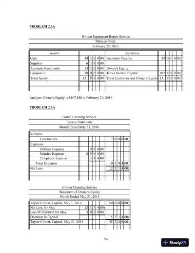 College Accounting (Chapters 1-24) 14th Edition Solution Manual - Page 13 preview image