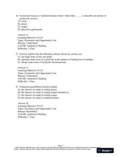 Issues in Economics Today 8th Edition Test Bank - Page 3 preview image