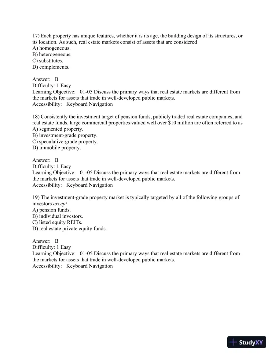 Real Estate Principles: A Value Approach 5th Edition Test Bank, page 7