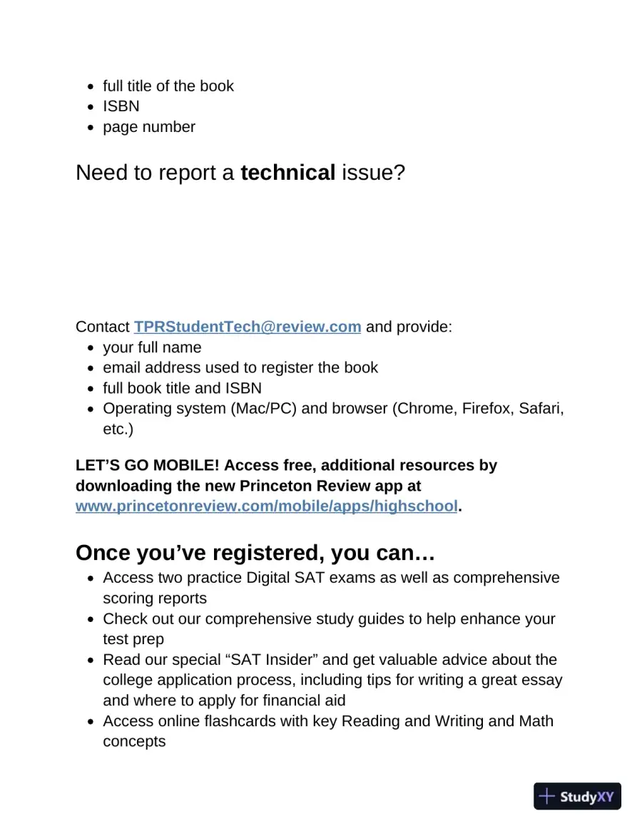 Princeton Review Digital SAT Prep, 2025: 4 Full-Length Practice Tests (2024), page 20