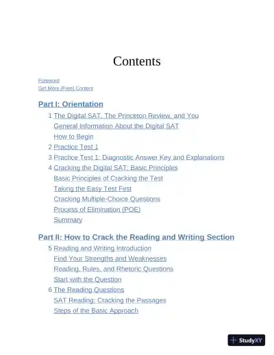 Princeton Review Digital SAT Prep, 2025: 4 Full-Length Practice Tests (2024) - Page 7 preview image