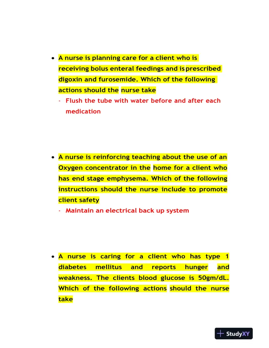 2021, 2022, 2023 ATI PN Medical Surgical Proctored Exam With Answers (84 Solved Questions), page 4