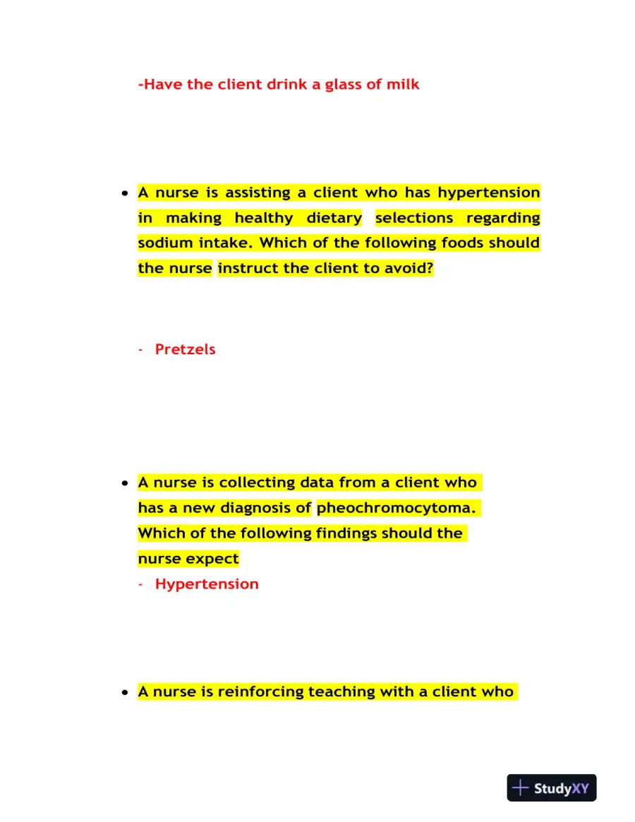 2021, 2022, 2023 ATI PN Medical Surgical Proctored Exam With Answers (84 Solved Questions), page 5