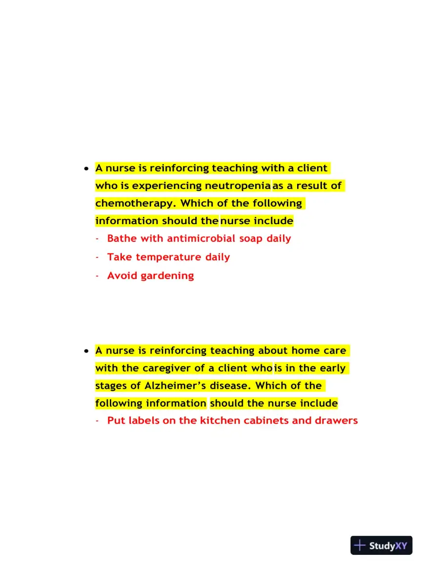 2021, 2022, 2023 ATI PN Medical Surgical Proctored Exam With Answers (84 Solved Questions), page 7