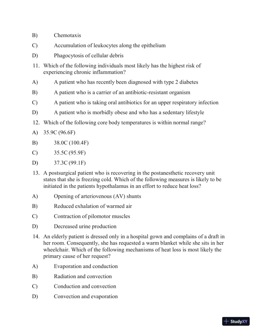 Test Bank for Applied Pathophysiology: A Conceptual Approach, 4th North American Edition (Chapters 1-18), page 16