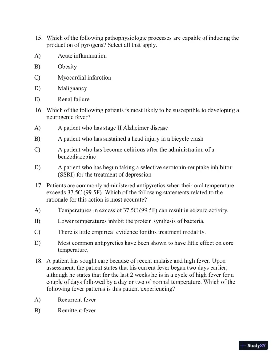 Test Bank for Applied Pathophysiology: A Conceptual Approach, 4th North American Edition (Chapters 1-18), page 17