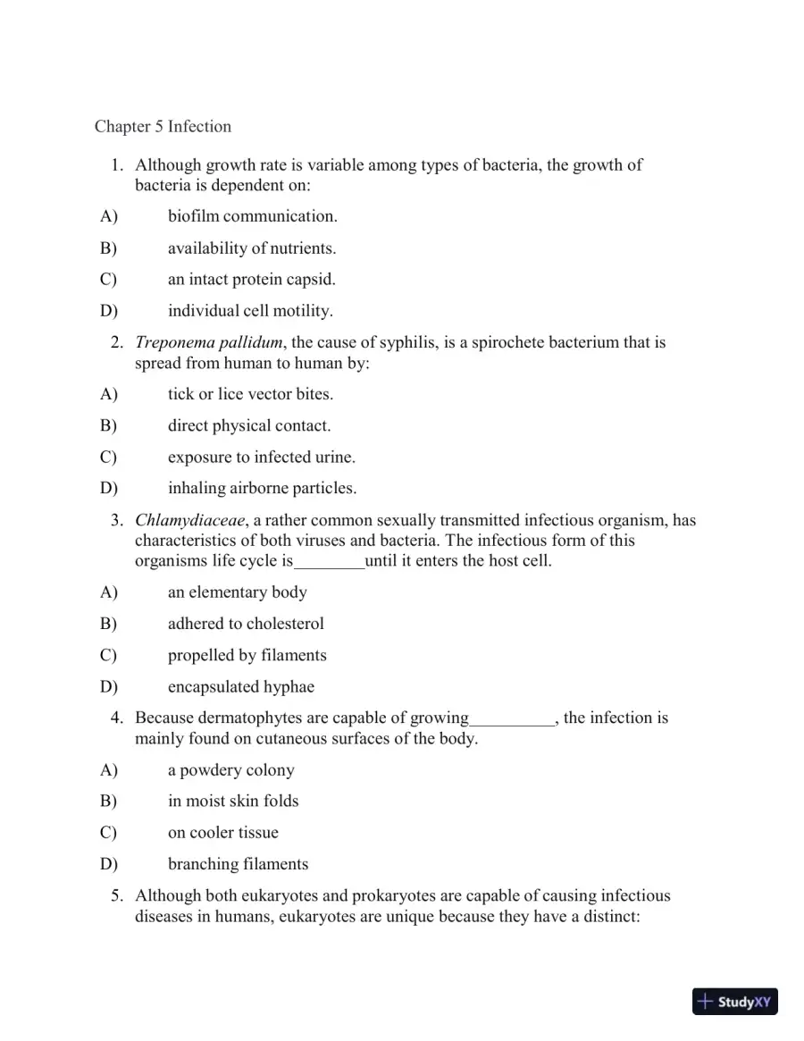 Test Bank for Applied Pathophysiology: A Conceptual Approach, 4th North American Edition (Chapters 1-18), page 25