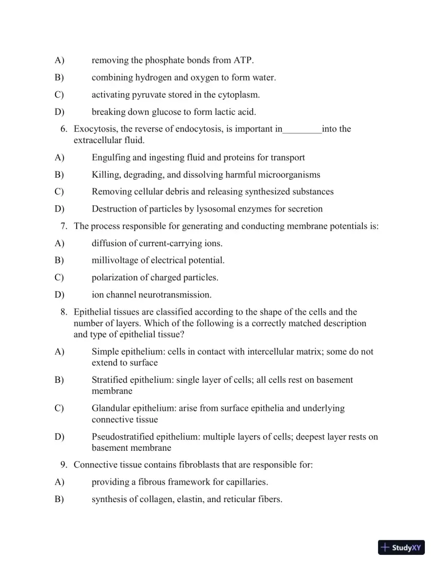 Test Bank for Applied Pathophysiology: A Conceptual Approach, 4th North American Edition (Chapters 1-18), page 4