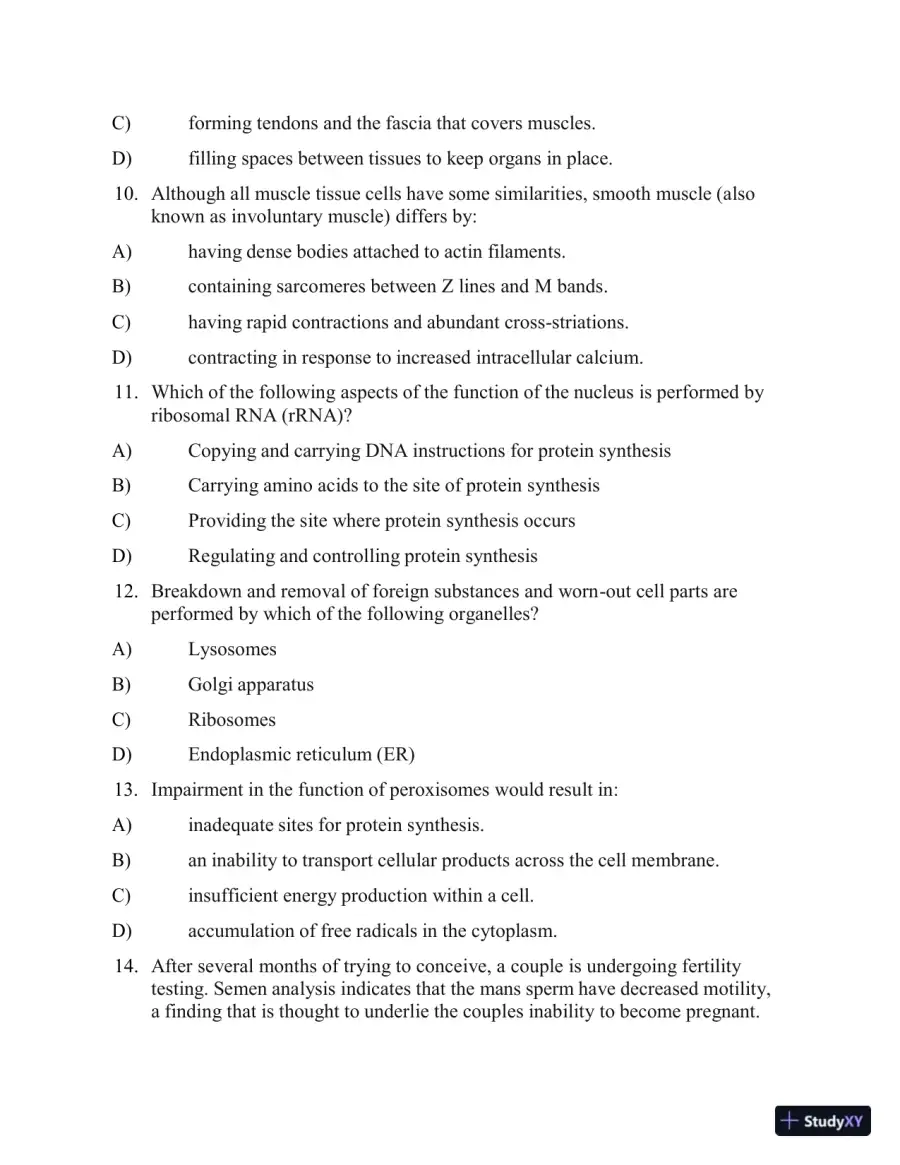 Test Bank for Applied Pathophysiology: A Conceptual Approach, 4th North American Edition (Chapters 1-18), page 5