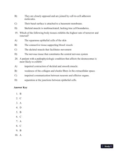 Test Bank for Applied Pathophysiology: A Conceptual Approach, 4th North American Edition (Chapters 1-18) - Page 7 preview image