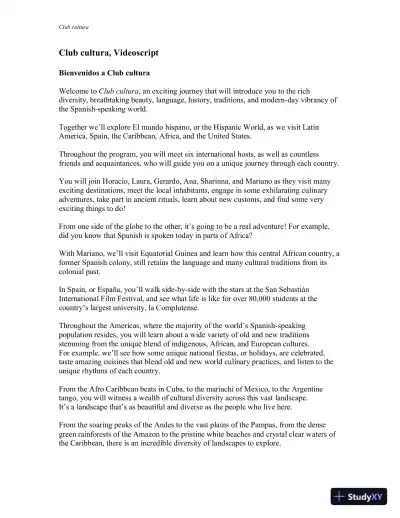 Test Bank for Mosaicos: Spanish as a World Language, 7th Edition - Page 1 preview image