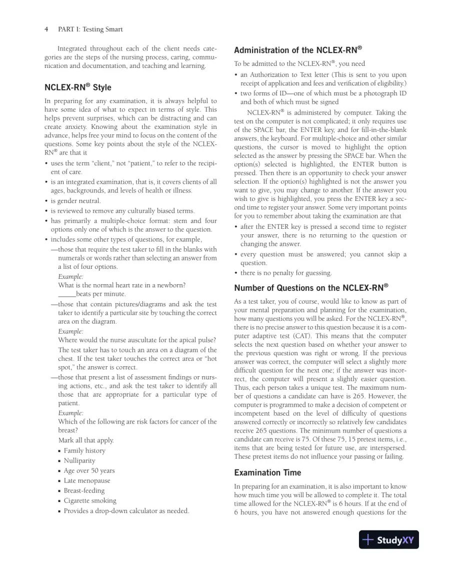 McGraw-Hill Review for the NCLEX-RN Examination (2008), page 21