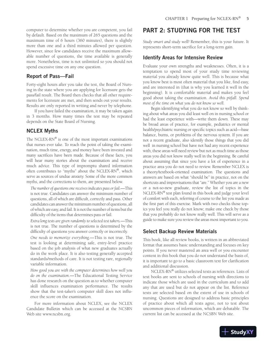 McGraw-Hill Review for the NCLEX-RN Examination (2008), page 22