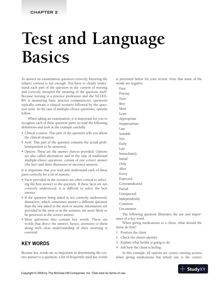 McGraw-Hill Review for the NCLEX-RN Examination (2008), page 26