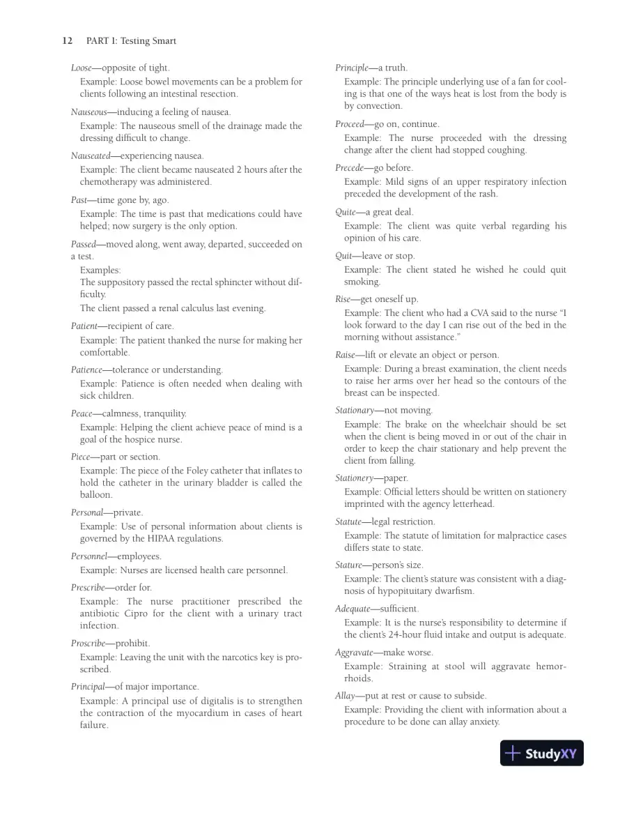 McGraw-Hill Review for the NCLEX-RN Examination (2008), page 29