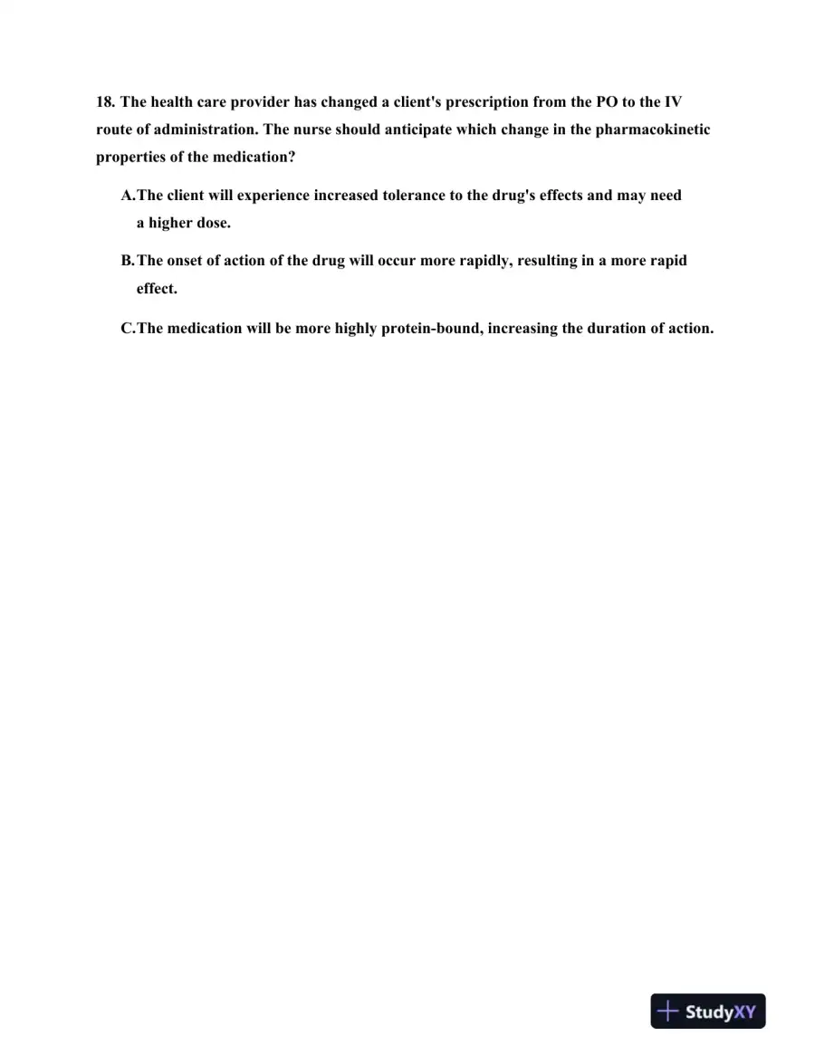 HESI Stephen F. Austin State University RN Fundamentals Practice Exam With Answers (75 Solved Questions), page 13