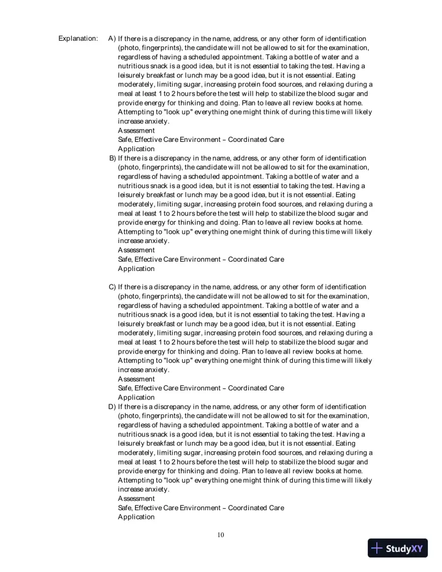 Test Bank For Fundamental Nursing Care, 2nd Edition, page 11