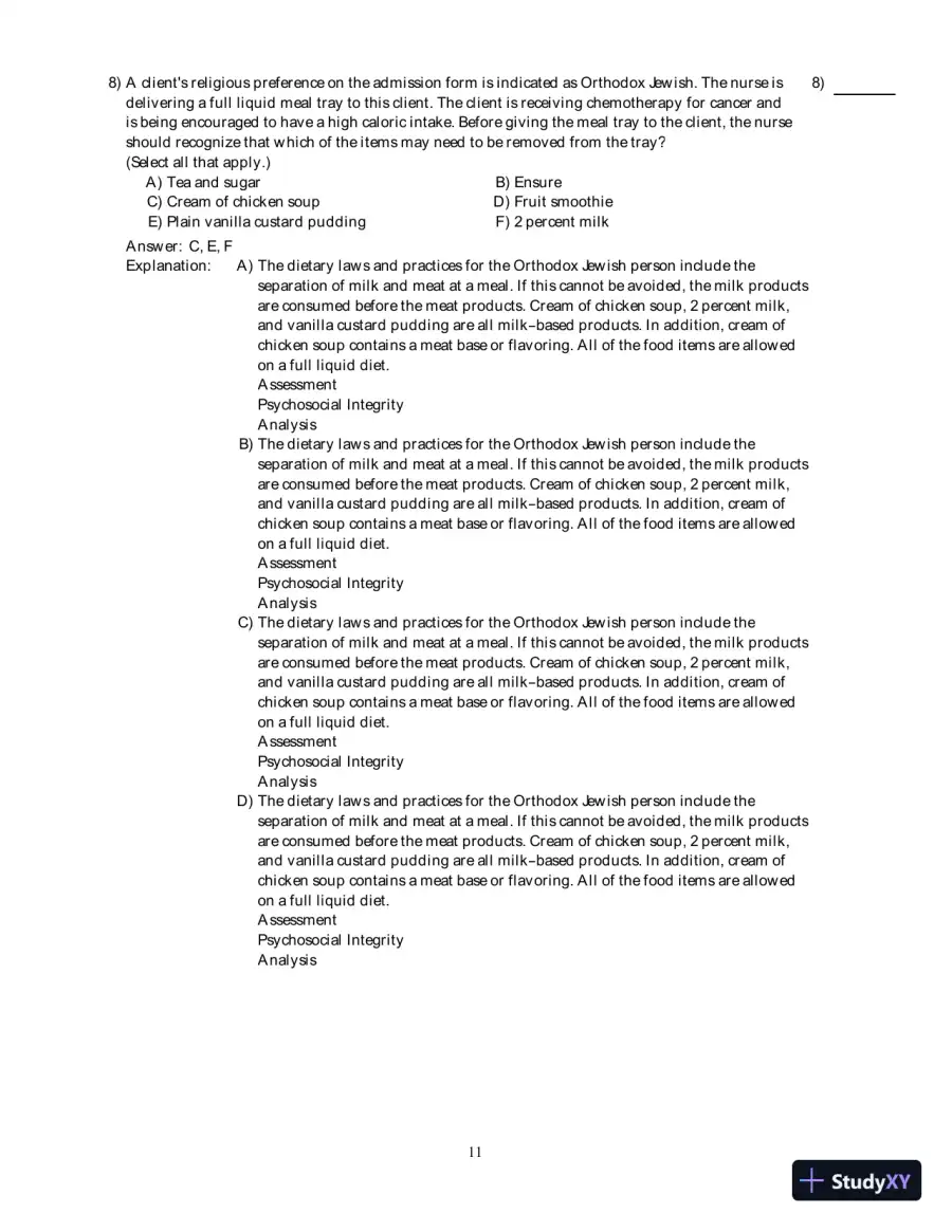Test Bank For Fundamental Nursing Care, 2nd Edition, page 12