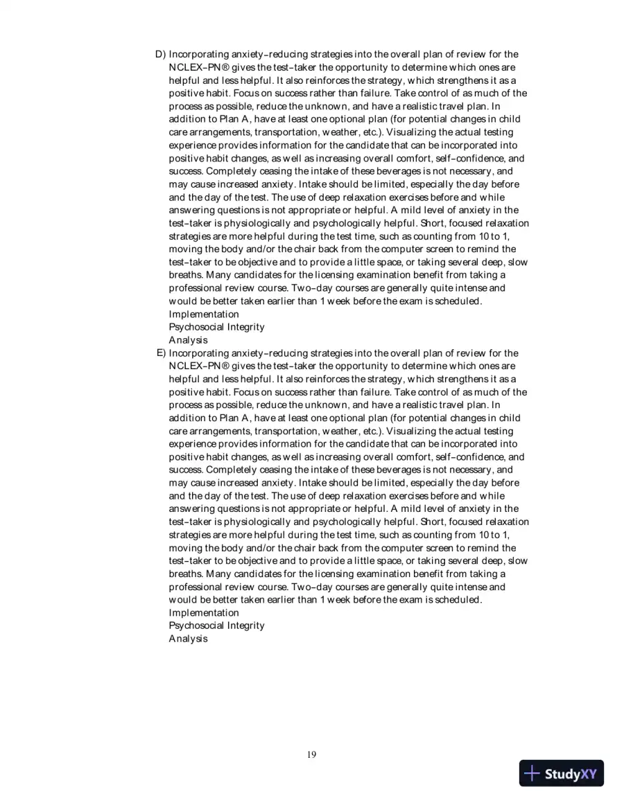 Test Bank For Fundamental Nursing Care, 2nd Edition, page 20
