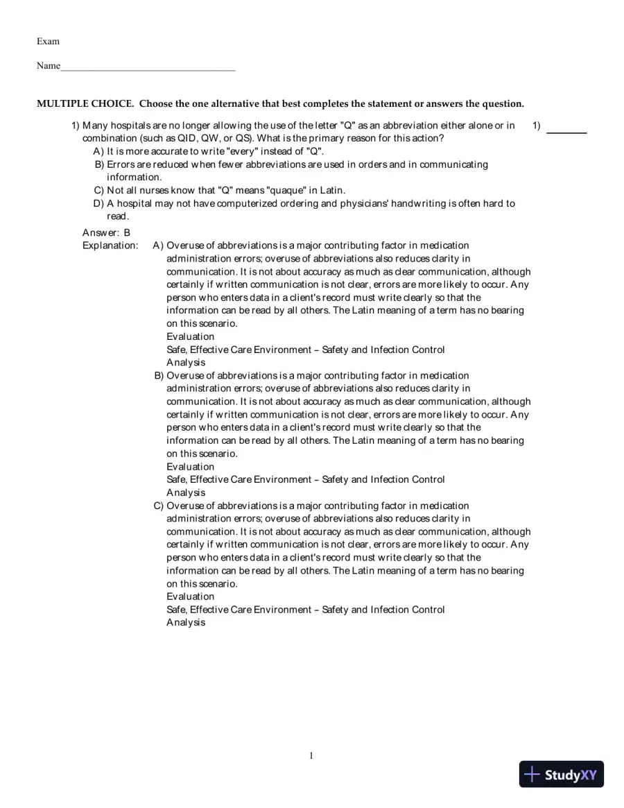 Test Bank For Fundamental Nursing Care, 2nd Edition, page 25