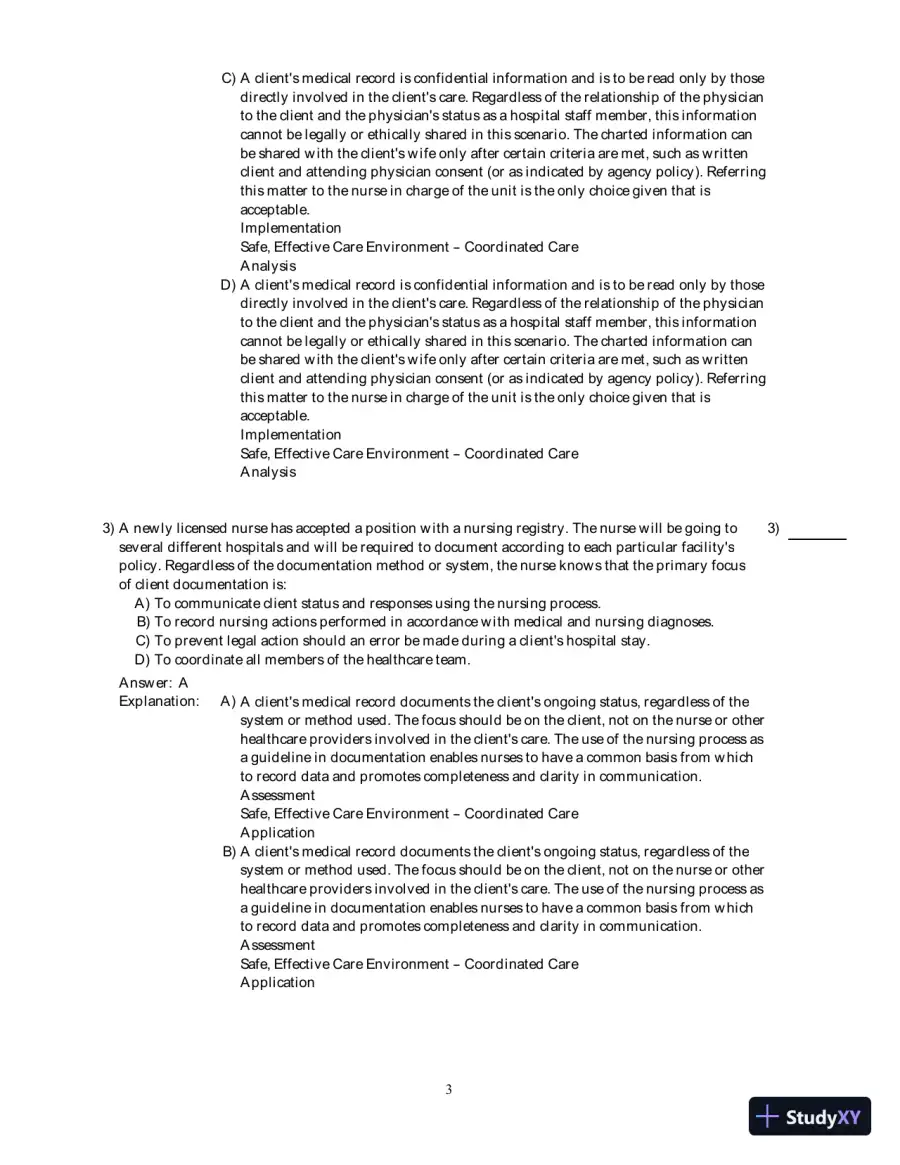 Test Bank For Fundamental Nursing Care, 2nd Edition, page 27