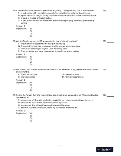 Economics , 8th Edition Test Bank - Page 15 preview image