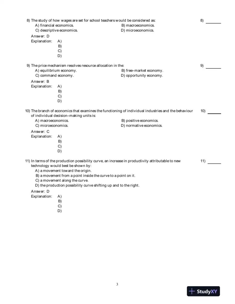 Economics , 8th Edition Test Bank, page 4