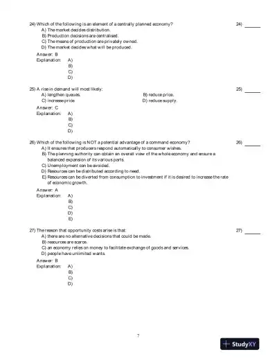 Economics , 8th Edition Test Bank - Page 8 preview image