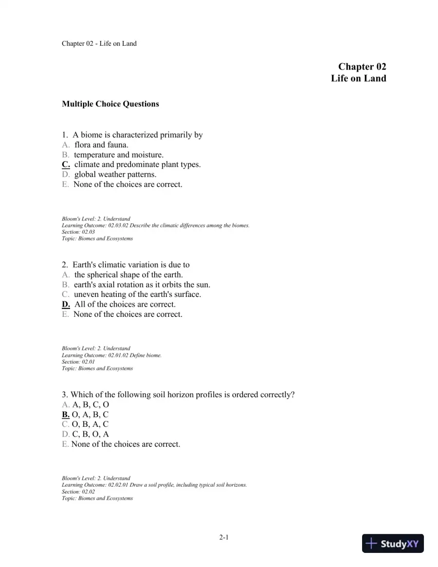Test Bank For Ecology: Concepts And Applications, 6th Edition, page 10