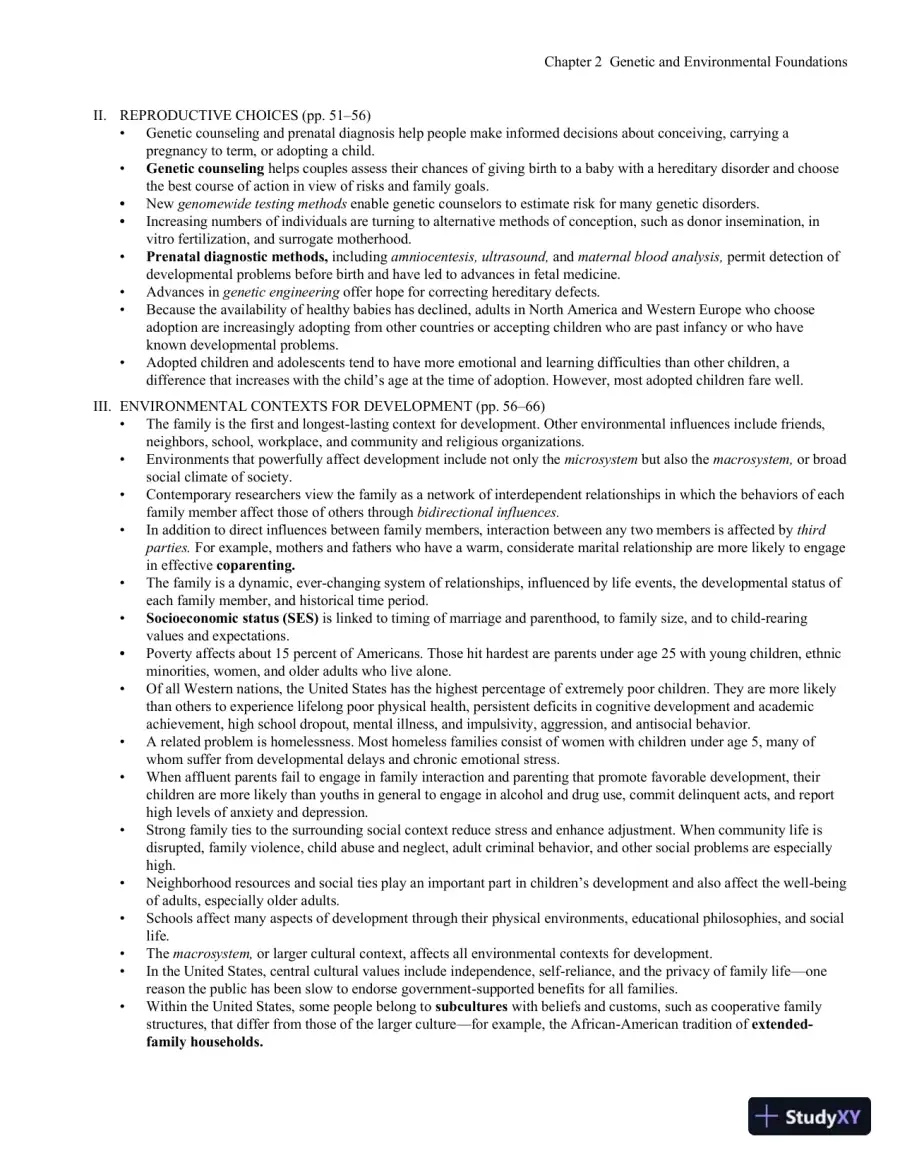 Development Through the Lifespan, 7th Edition Class Notes, page 17