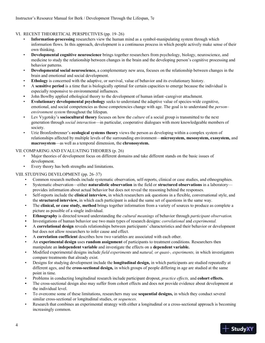 Development Through the Lifespan, 7th Edition Class Notes, page 5