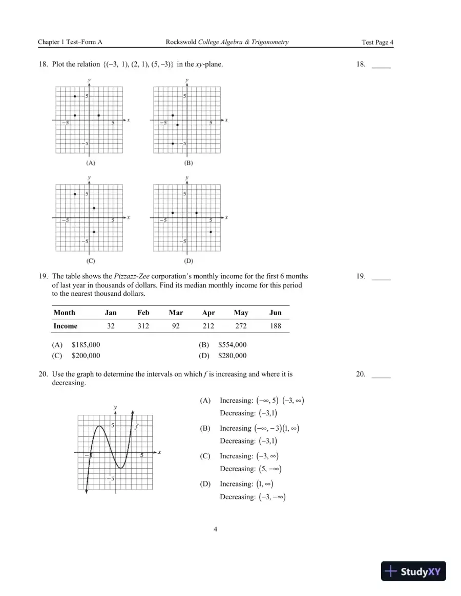 Solution Manual for Algebra and Trigonometry with Modeling and Visualization, 6th Edition, page 7