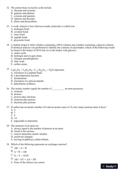 Test Bank for Foundations In Microbiology, 9th Edition - Page 18 preview image